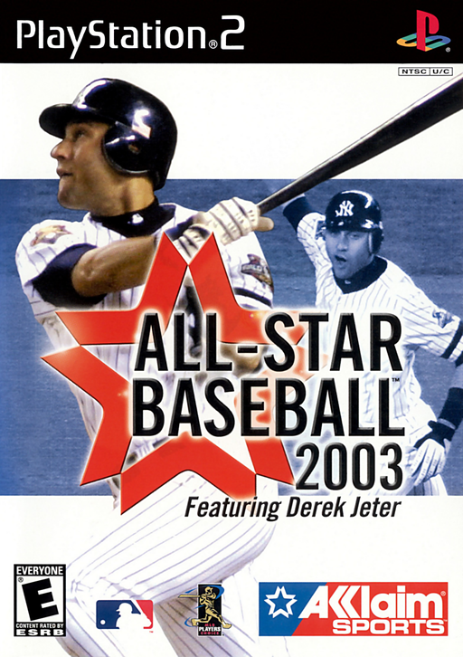 Cover art for All-Star Baseball 2003 featuring Derek Jeter