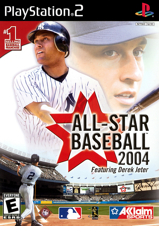 Cover art for All-Star Baseball 2004 featuring Derek Jeter