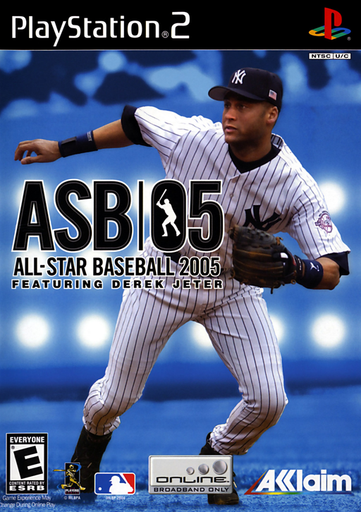 Cover art for All-Star Baseball 2005 featuring Derek Jeter