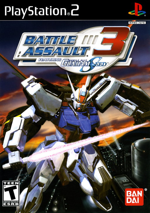 Cover art for Battle Assault 3 featuring Gundam Seed