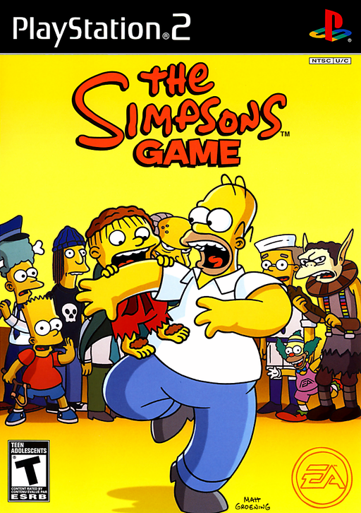 Cover art for The Simpsons Game