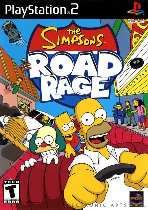 Cover art for The Simpsons: Road Rage
