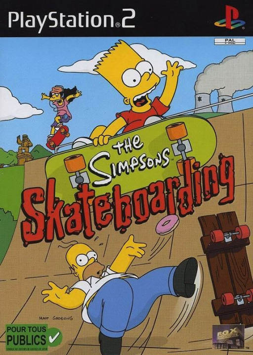 Cover art for The Simpsons: Skateboarding