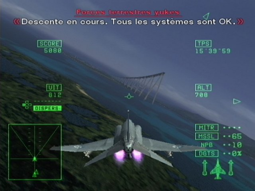 Gameplay screenshot for Ace Combat 5: The Unsung War