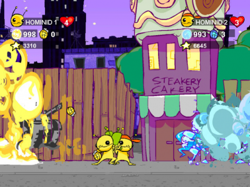 Gameplay screenshot for Alien Hominid