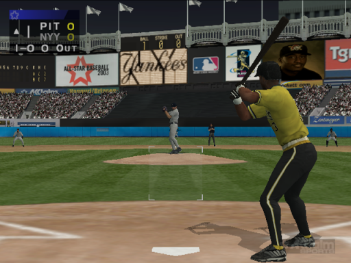 Gameplay screenshot for All-Star Baseball 2003 featuring Derek Jeter