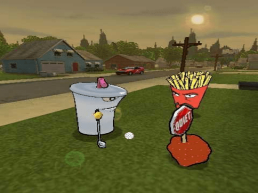Gameplay screenshot for Aqua Teen Hunger Force: Zombie Ninja Pro-Am