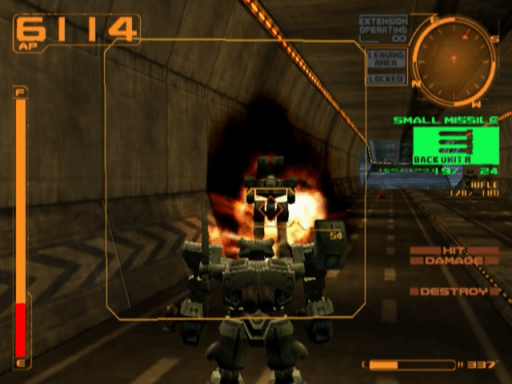 Gameplay screenshot for Armored Core 2