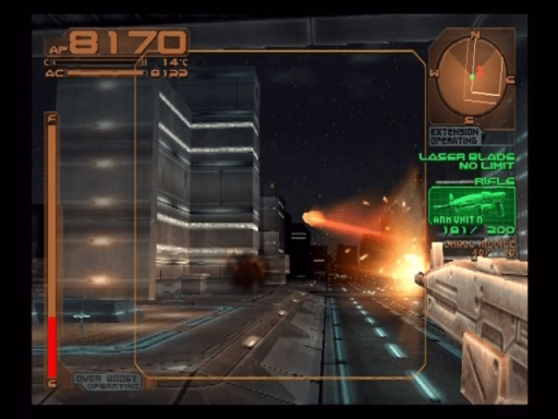 Gameplay screenshot for Armored Core 3
