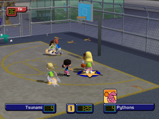 Gameplay screenshot for Backyard Basketball