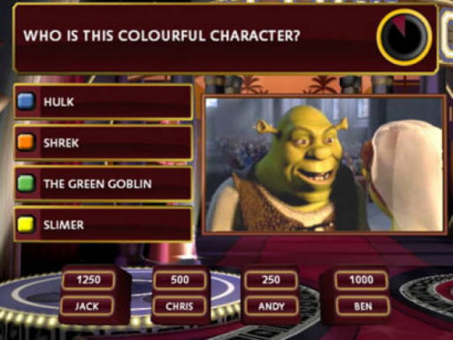 Gameplay screenshot for Buzz! The Hollywood Quiz