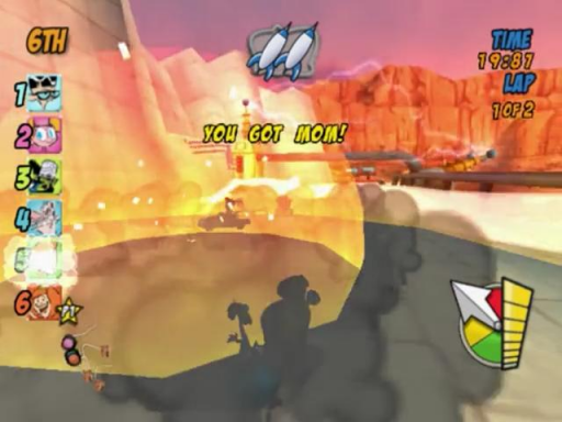 Gameplay screenshot for Cartoon Network Racing