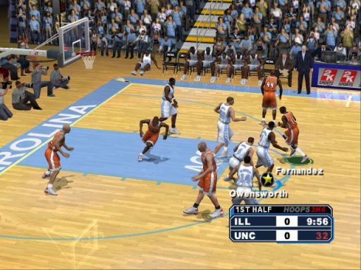 Gameplay screenshot for College Hoops 2K6