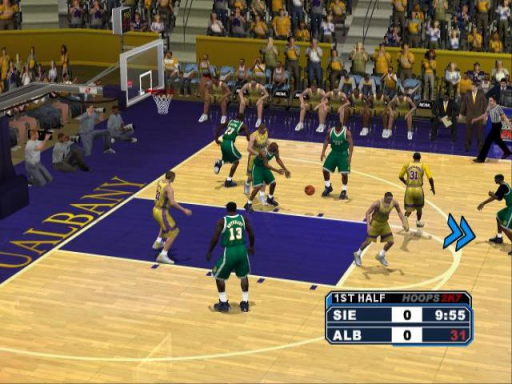 Gameplay screenshot for College Hoops 2K7