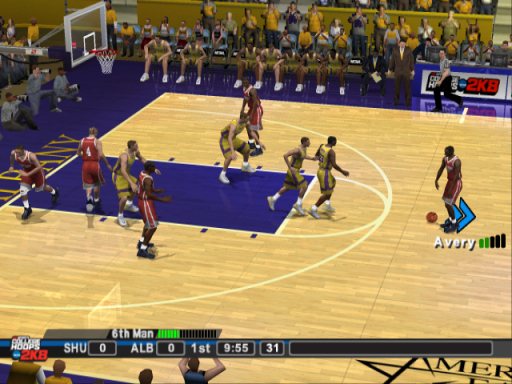 Gameplay screenshot for College Hoops 2K8