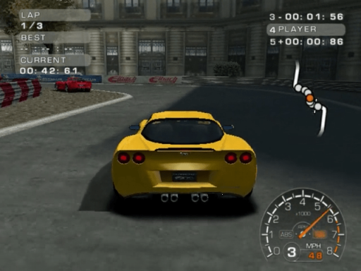 Gameplay screenshot for Corvette Evolution GT