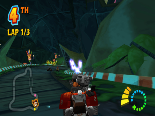 Gameplay screenshot for Crash Tag Team Racing