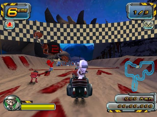 Gameplay screenshot for Crazy Frog Arcade Racer