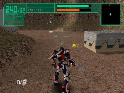Gameplay screenshot for Cyber Troopers Virtual-On Marz
