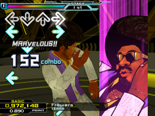 Gameplay screenshot for Dance Dance Revolution SuperNOVA 2