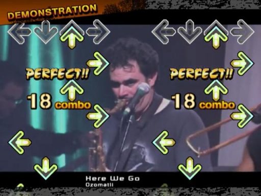 Gameplay screenshot for Dance Dance Revolution X