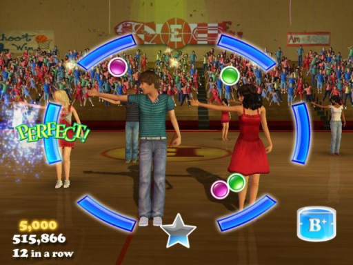 Gameplay screenshot for Disney High School Musical 3: Senior Year Dance!