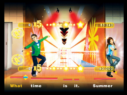 Gameplay screenshot for Disney High School Musical: Sing It!