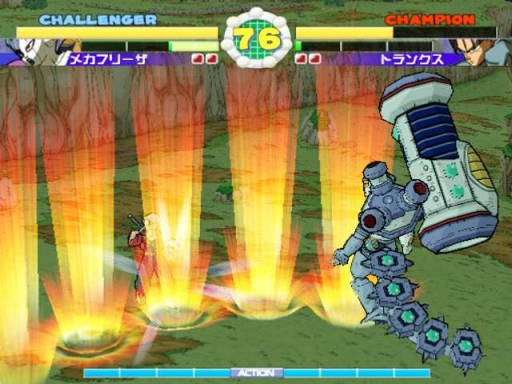 Gameplay screenshot for Dragon Ball Z: Sagas