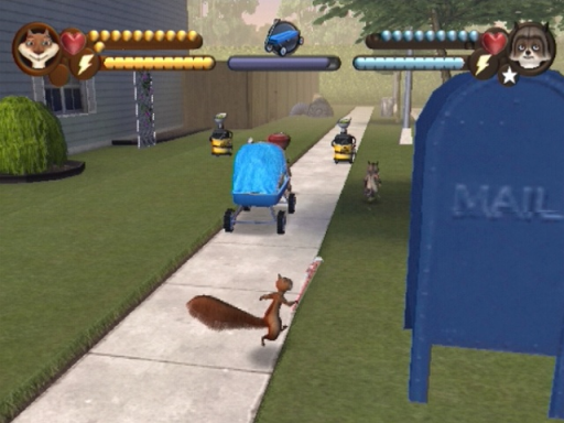 Gameplay screenshot for DreamWorks Over the Hedge