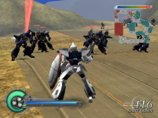 Gameplay screenshot for Dynasty Warriors: Gundam 2