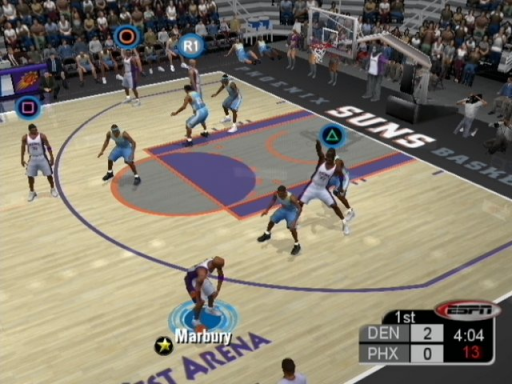Gameplay screenshot for ESPN NBA Basketball
