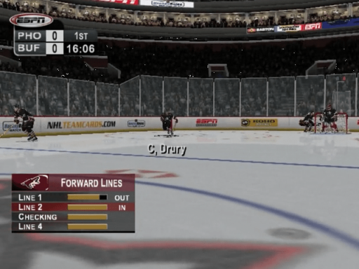 Gameplay screenshot for ESPN NHL Hockey