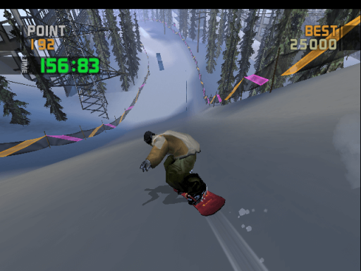 Gameplay screenshot for ESPN Winter X Games: Snowboarding 2002