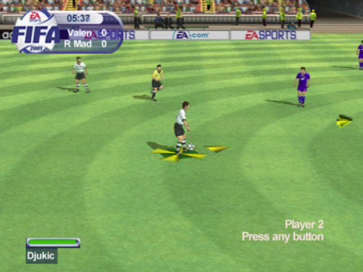 Gameplay screenshot for FIFA 2001