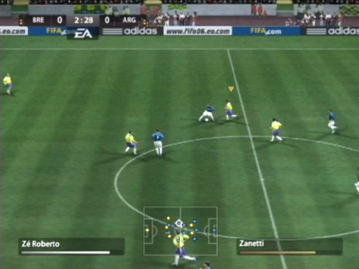 Gameplay screenshot for FIFA Soccer '06