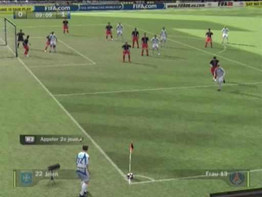 Gameplay screenshot for FIFA Soccer '08