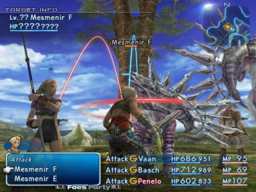 Gameplay screenshot for Final Fantasy XII