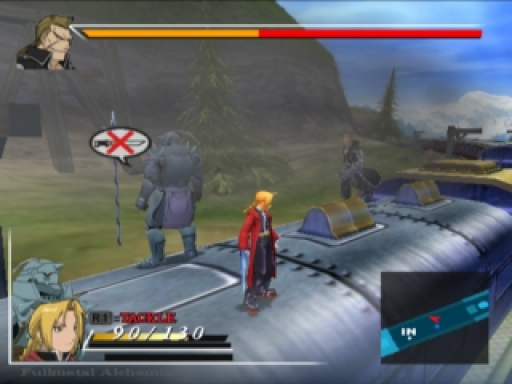 Gameplay screenshot for Fullmetal Alchemist and the Broken Angel