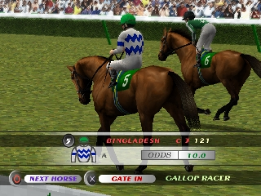 Gameplay screenshot for Gallop Racer 2001