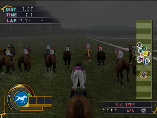 Gameplay screenshot for Gallop Racer 2006
