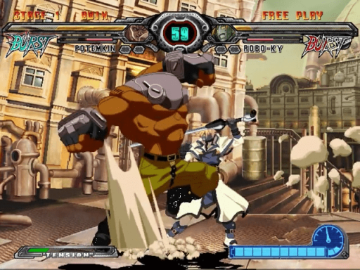 Gameplay screenshot for Guilty Gear XX Accent Core