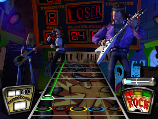 Gameplay screenshot for Guitar Hero Encore: Rocks the 80s
