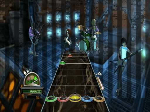 Gameplay screenshot for Guitar Hero World Tour