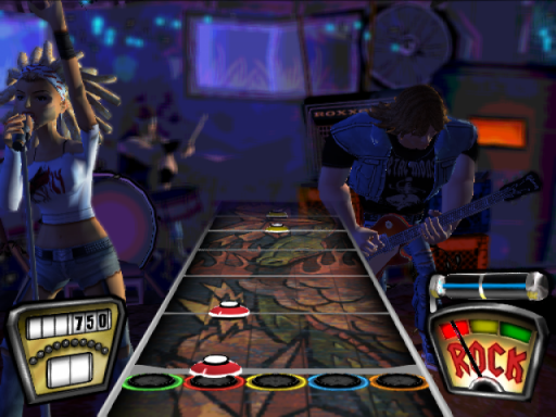 Gameplay screenshot for Guitar Hero