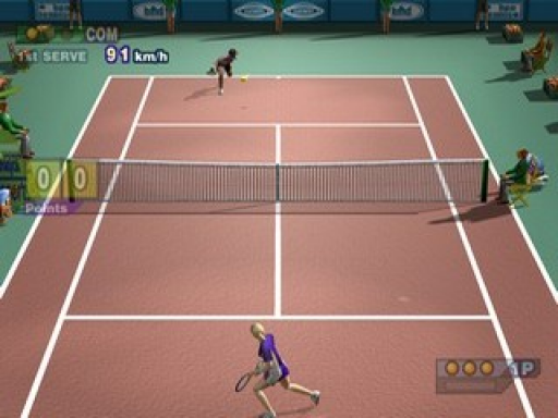 Gameplay screenshot for Hard Hitter Tennis