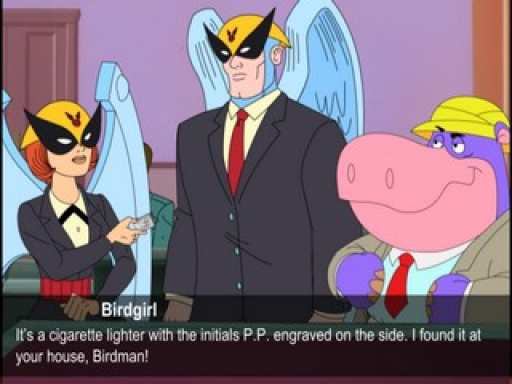 Gameplay screenshot for Harvey Birdman: Attorney at Law