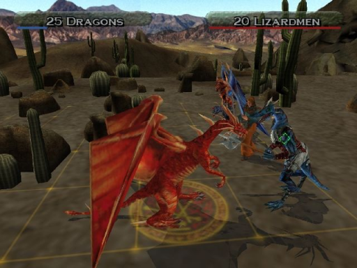 Gameplay screenshot for Heroes of Might and Magic: Quest for the DragonBone Staff