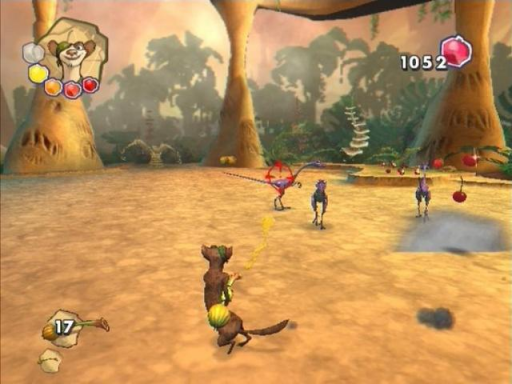 Gameplay screenshot for Ice Age: Dawn of the Dinosaurs