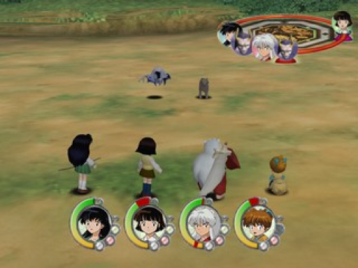 Gameplay screenshot for Inuyasha: The Secret of The Cursed Mask