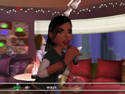 Gameplay screenshot for Karaoke Revolution Volume 2